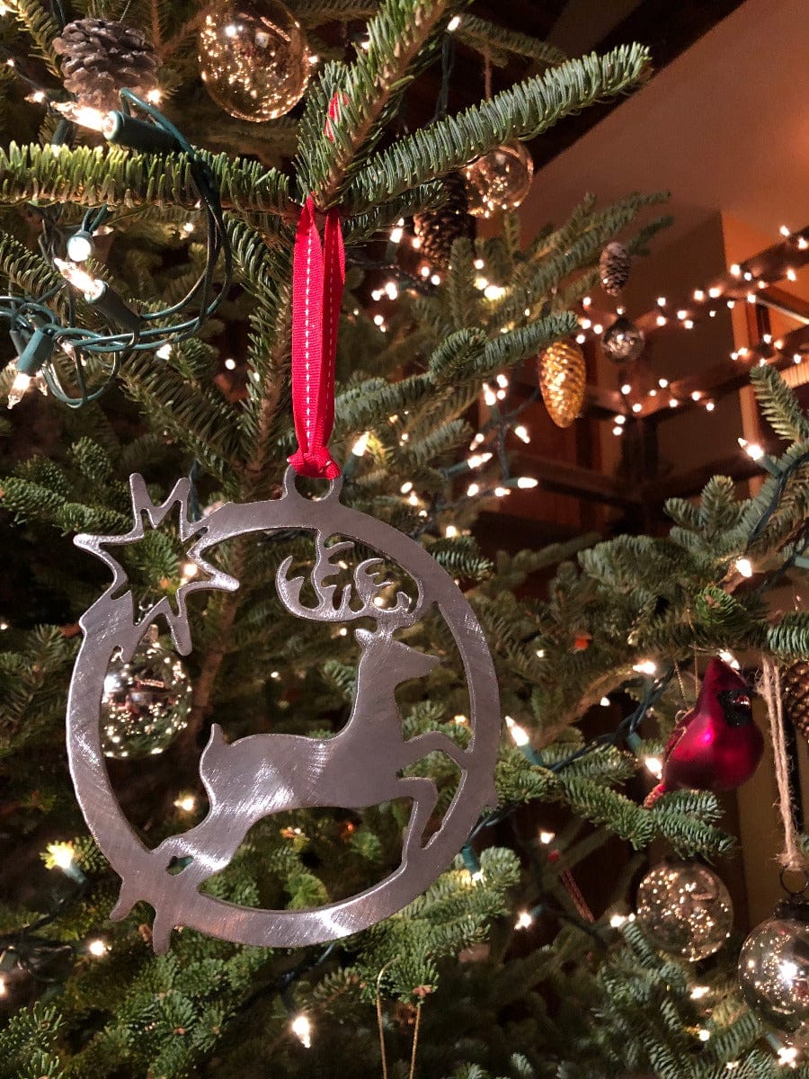 Reindeer steel Ornament