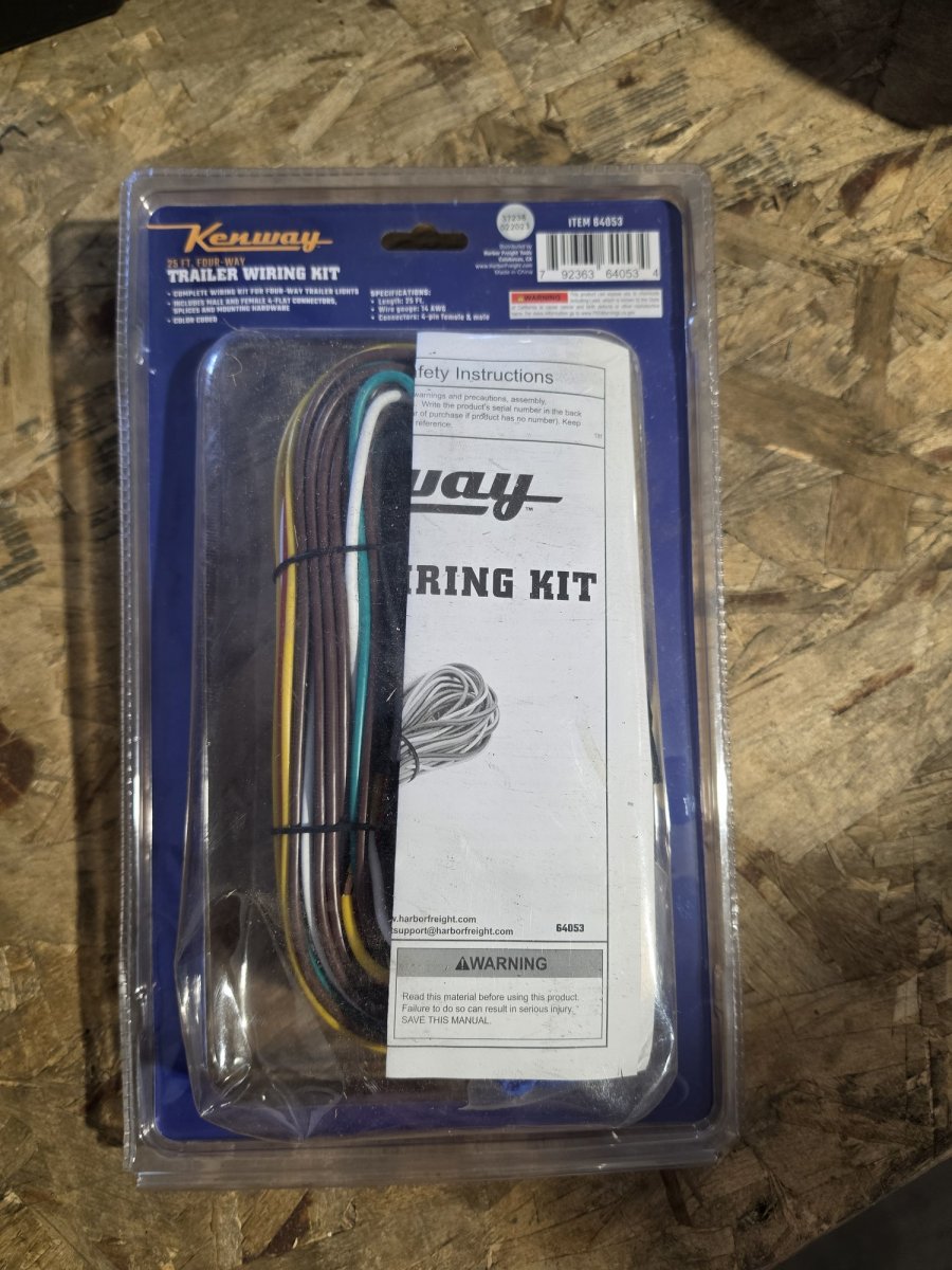 Kenway trailer wiring kit back