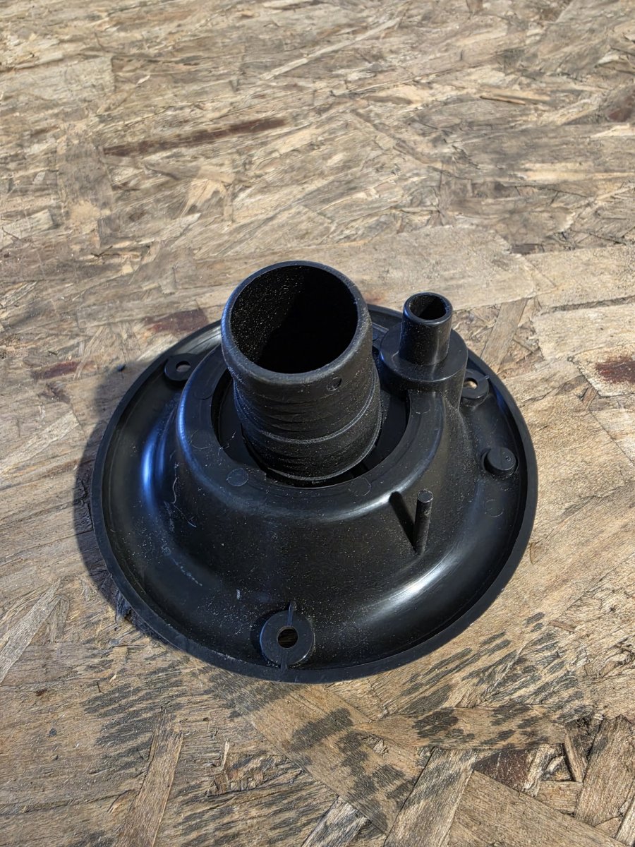 B&B 222 gravity water fill back spout and vent