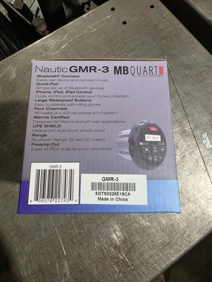 MB Quart GMR-3 box barcode side