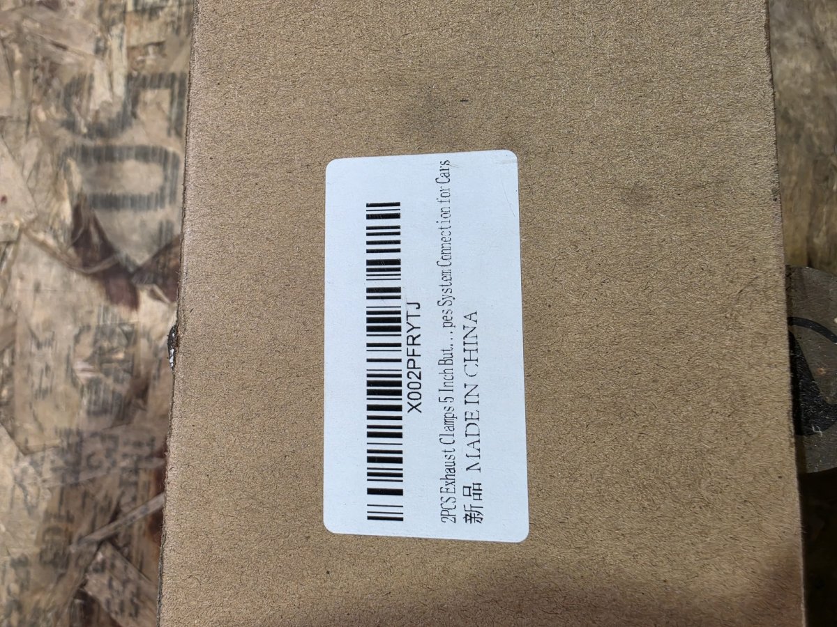 Exhaust clamp box label