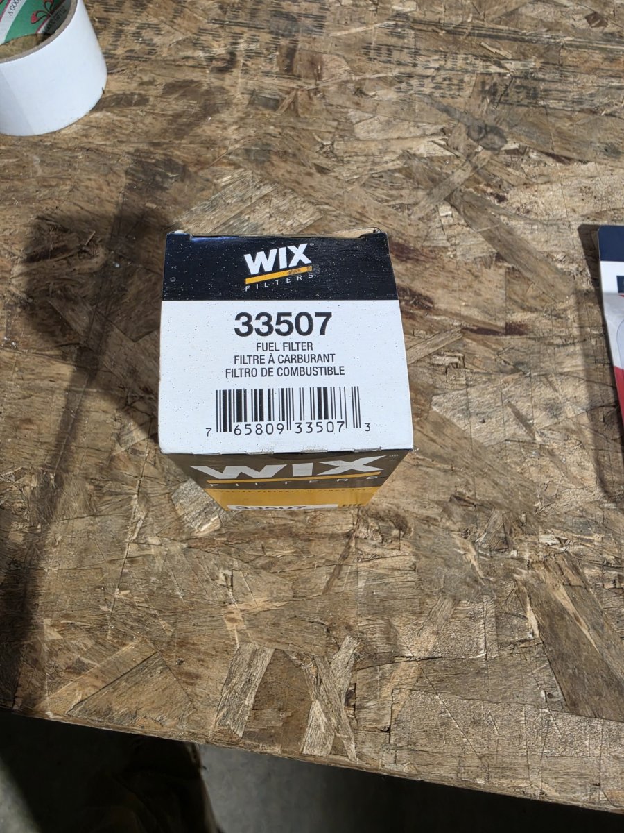 WIX 33507 box end with barcode