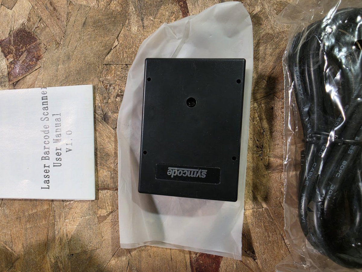 Symcode 2090 scanner with manual and cable