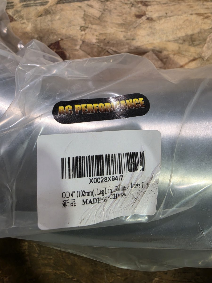 AC Performance 90 degree tube label X0028X9417