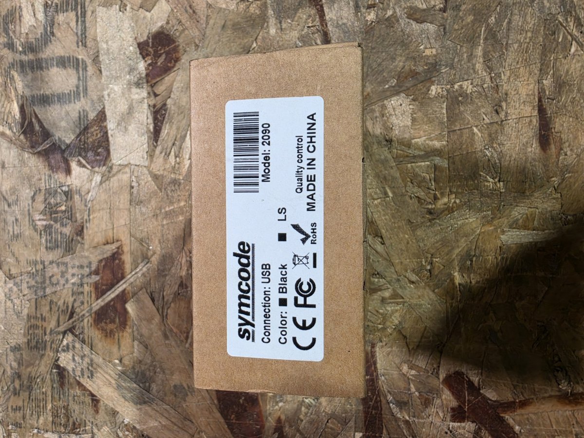 Symcode 2090 USB Laser Barcode Scanner (New in Box, Manual & Cable)