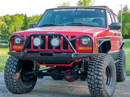 Manta Ray Front Winch Bumper with Grille Guard Hoop – Jeep Cherokee XJ & Comanche MJ (1984–2001)