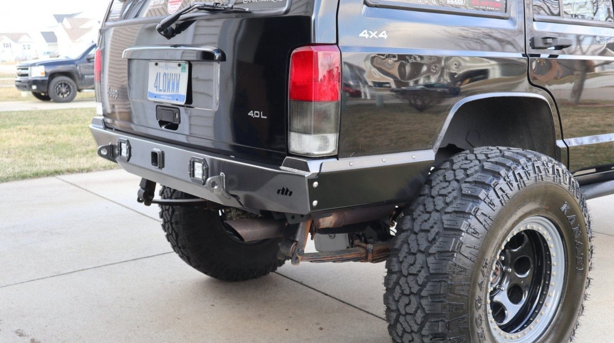 Rock Bruiser Rear Bumper, Cut-n-Fold – Jeep Cherokee XJ (1984–2001)